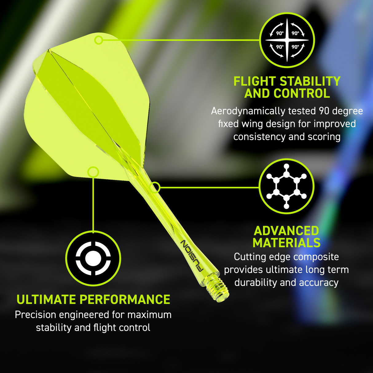 Winmau Fusion #6 Yellow