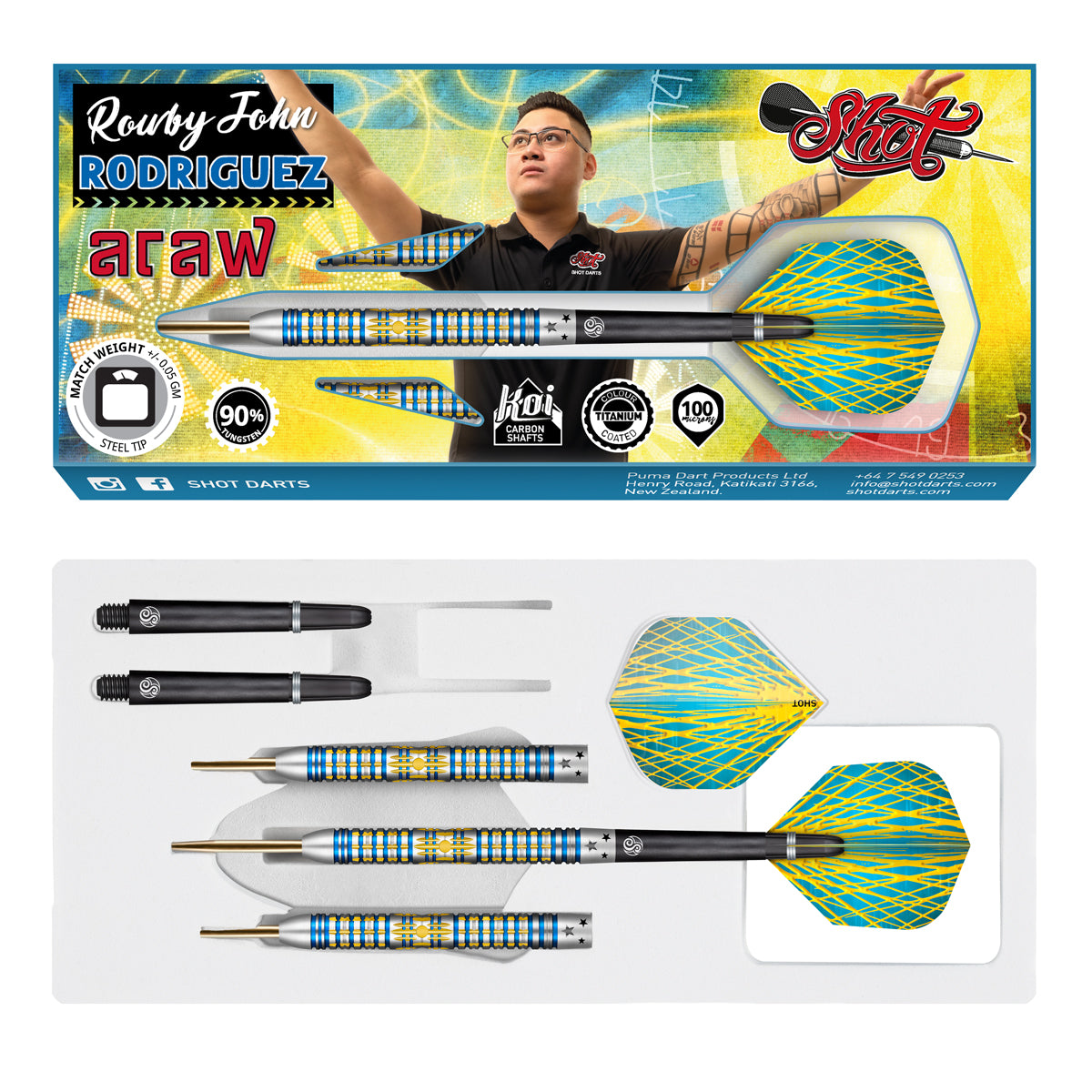 Shot! Rowby - John Rodriguez Araw 90% Steel Tip