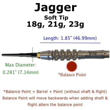 Voks Spring Loaded Soft Tip Jagger 18g