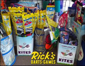 Kites at Rick's Darts & Games